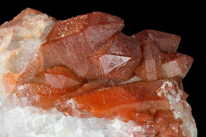 Natural, Red Quartz Crystal Cluster - Morocco #153770